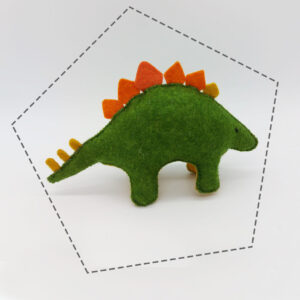 Stregosaurus gyapjú filc figura szabásminta